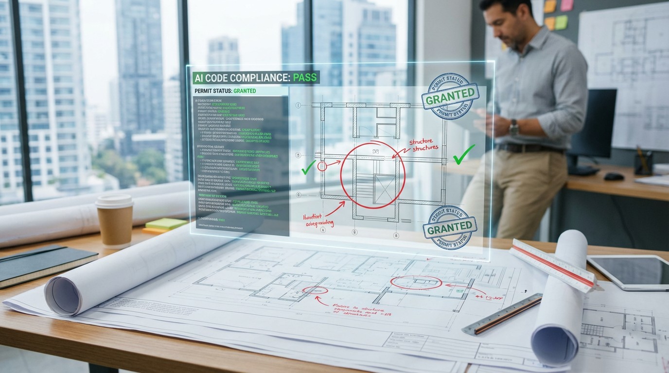 AI building permit plan review automation