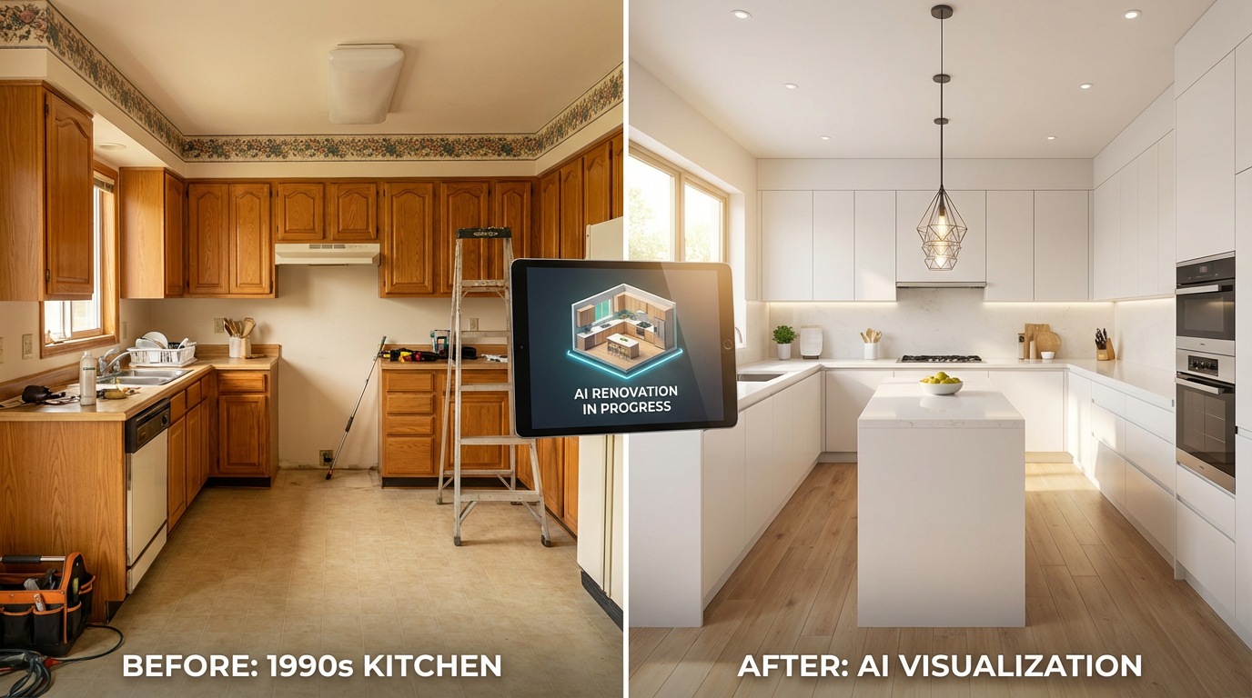 AI-powered home renovation visualization